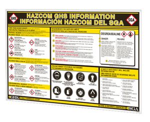 GHS Wall Chart (24" x 36"), Spanish - GHS1029 GHS Wall Chart (24" x 36"), Spanish - GHS1029