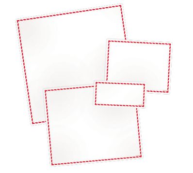 GHS Workplace Thermal Transfer Labels, Red Border (4" x 6") - GHS1205