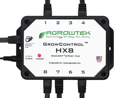 Agrowtek HX8 GrowNET 8-Port Hub