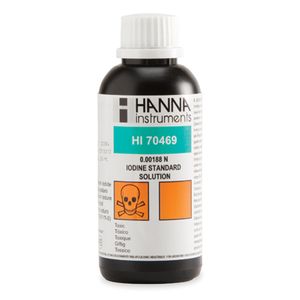 Hanna 0.00188 N Iodine Standard Solution (4x250 mL) - HI70469 Hanna 0.00188 N Iodine Standard Solution (4x250 mL) - HI70469