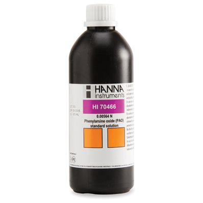 Hanna 0.00564 N Phenylarsine Oxide (PAO) Standard Solution, 500 mL - HI70466 Hanna 0.00564 N Phenylarsine Oxide (PAO) Standard Solution, 500 mL - HI70466