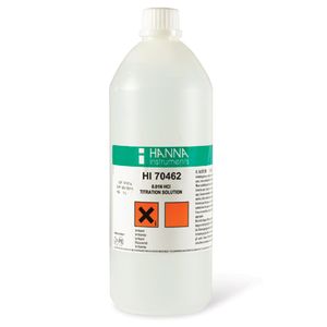Hanna 0.01 N HCl Titration Reagent, 1 Liter - HI70462 Hanna 0.01 N HCl Titration Reagent, 1 Liter - HI70462