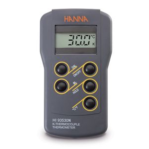 Hanna 0.1 Resolution K-Type Thermocouple Thermometer with CAL Button - HI93530N