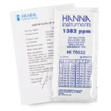 Hanna 1382 mg/L (ppm) TDS Solution with Certificate, (25) 20 mL Sachets - HI70032C