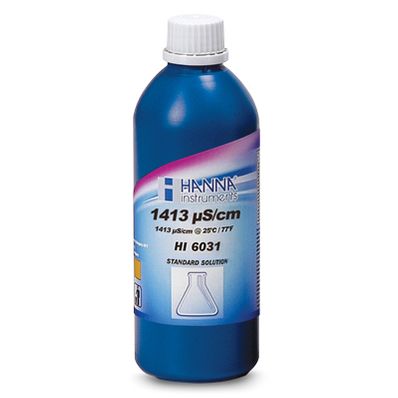 Hanna 1382 ppm (mg/L) TDS Solution, 500 mL Bottle, Certified - HI6032