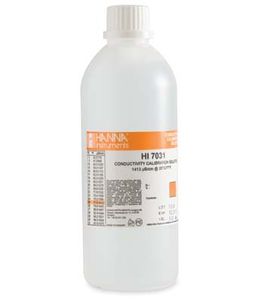 Hanna 1413 µS/cm EC Solution, 500 mL Bottle - HI7031L Hanna 1413 µS/cm EC Solution, 500 mL Bottle - HI7031L