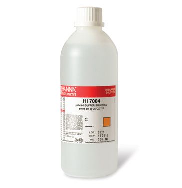 Hanna 4.01 pH Buffer Solution 1 x 500 mL bottle - HI7004L