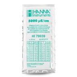 Hanna 5000 S/cm EC Solution with Certificate, (25) 20 mL Sachets - HI70039C