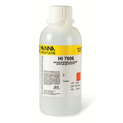 Hanna 6.86 pH Buffer Solution 1 x 230 mL bottle - HI7006M Hanna 6.86 pH Buffer Solution 1 x 230 mL bottle - HI7006M