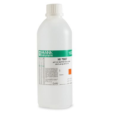 Hanna 7.01 pH Buffer Solution 1 x 500 mL bottle - HI7007L