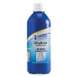 Hanna 84 S/cm EC Solution, 500 mL Bottle, Certified - HI6033