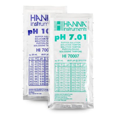 Hanna Certified Combination Buffer Kit 10.01 & 7.01 pH 10 Sachets (5 each) - HI770710C