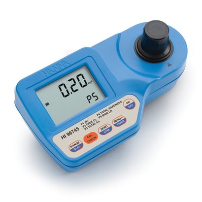 Hanna Chlorine, Total Hardness, Iron LR and pH Portable Photometer - HI96745