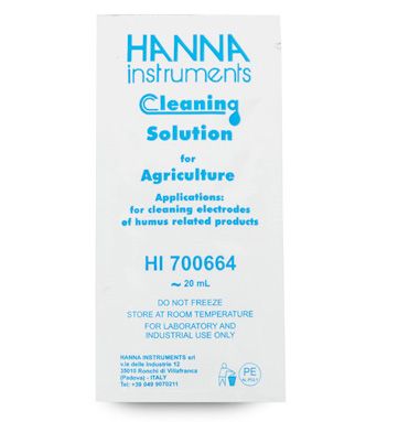 Hanna Cleaning Solution for Humus Deposits (Agriculture) 25 x 20 mL sachet - HI700664P