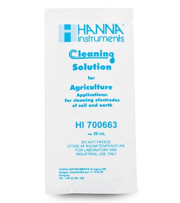 Hanna Cleaning Solution for Soil Deposits (Agriculture) 25 x 20 mL sachet - HI700663P