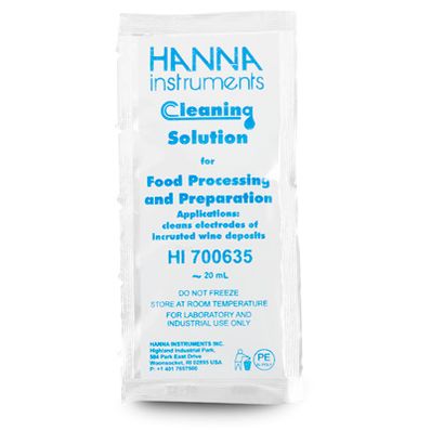 Hanna Cleaning Solution for Wine Deposits (Wine-Making) (25) 20 mL sachet - HI700635P