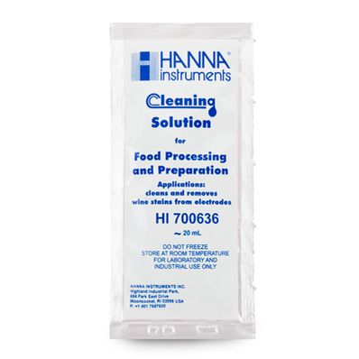 Hanna Cleaning Solution for Wine Stains (Wine-Making) 25 x 20 mL sachet - HI700636P