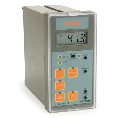 Hanna Conductivity Analog Controller with Input from Probe or Transmitter, 0.01 mS/cm Resolution - HI8931BN