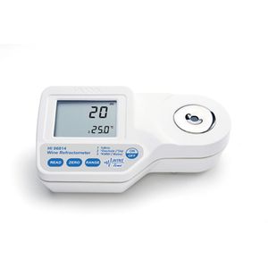 Hanna Digital Refractometer for Measurement of Sugar in Wine %Brix, °Oechsle & °KMW - HI96814