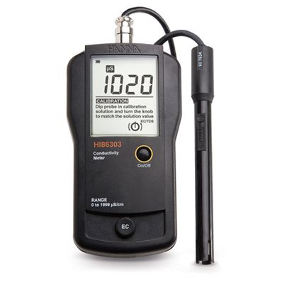 Hanna EC Portable Meter 1 S/cm resolution - HI86303