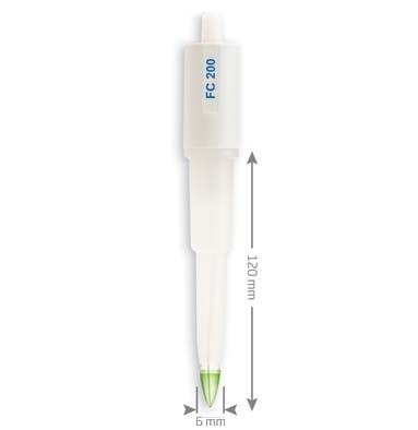 Hanna Foodcare pH Electrode for Semi-solid Foods with DIN Connection - FC200D