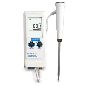 Hanna Foodcare Thermistor Thermometer with Stability Indicator - HI93501NS