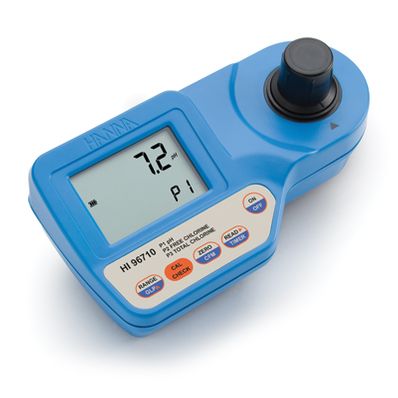 Hanna Free and Total Chlorine and pH Portable Photometer Kit - HI96710C