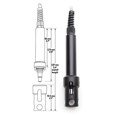 Hanna Galvanic DO Probe with Protective Cap, 10 m cable - HI76409/10