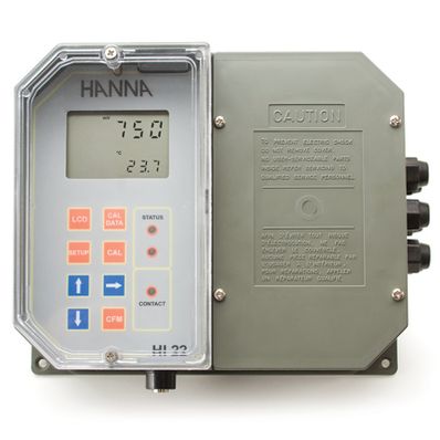 Hanna Industrial Grade ORP Digital Controllers Wall Mounted with Matching Pin, Analog Output, 230V - HI22111-2
