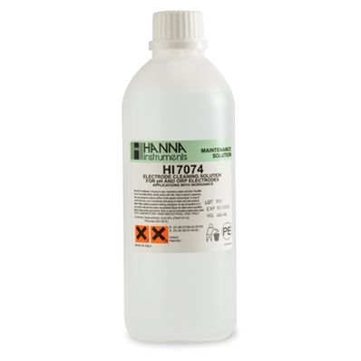 Hanna Inorganic Cleaning Solution 1 x 500 mL bottle - HI7074L