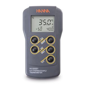 Hanna K, J, T-Type Thermocouple Thermometer - HI93551