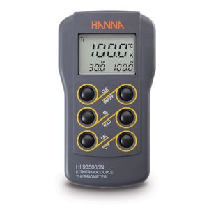 Hanna K-Type Waterproof Thermocouple Thermometer with Calibration Feature - HI935005N