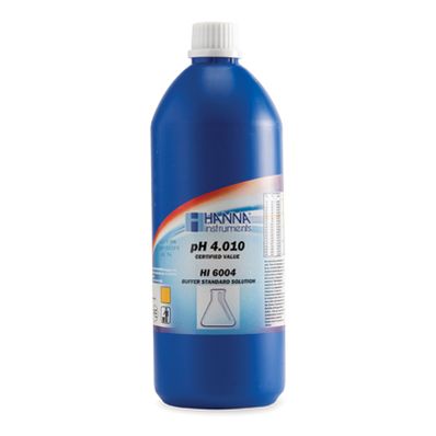 Hanna Millesimal Buffer Solution, 4.010 pH, 1 L bottle - HI6004-01
