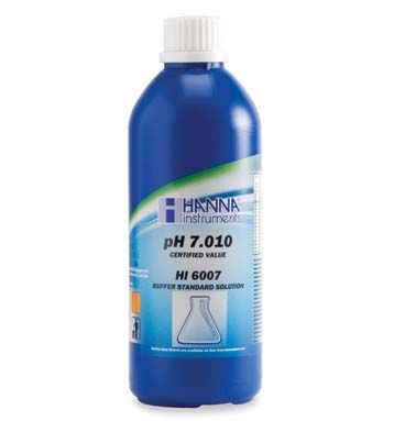 Hanna Millesimal Buffer Solution, 7.010 pH, 500 mL bottle - HI6007