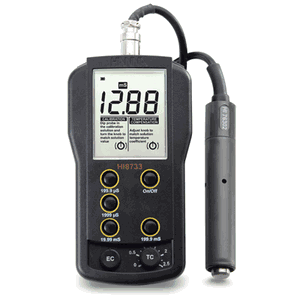 Hanna Multi-range Portable EC Meter with Automatic Temperature Compensation - HI8733