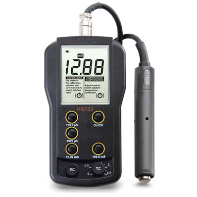 Hanna Multi-range Portable EC Meter with Automatic Temperature Compensation - HI8733
