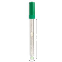 Hanna pH Electrode, Glass, Gel-filled with Temperature Sensor, DIN - HI1611D