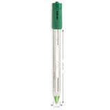 Hanna pH Electrode, Glass, Triple Ceramic, with Temperature Sensor, DIN - HI1612D