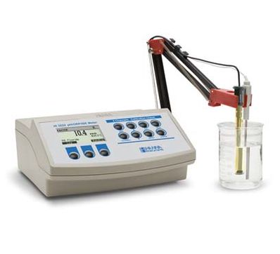 Hanna pH/ORP/ISE Graphic LCD pH Benchtop Meter with Two Input Channels - HI3222-02