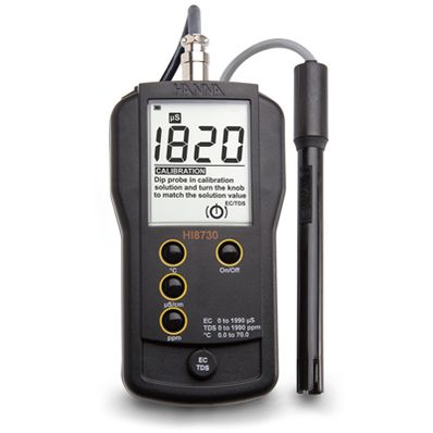 Hanna Portable EC, TDS and Temperature Meter - HI8730
