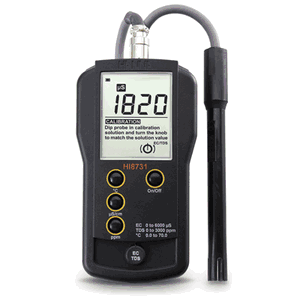 Hanna Portable EC, TDS and Temperature Meter with extended ranges - HI8731