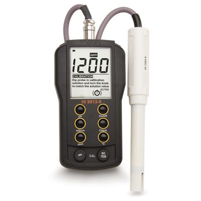 Hanna Portable pH/EC/TDS/Temperature Meter with CAL CHECK™ Feature - HI9813-6