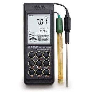 Hanna Portable pH/ORP Meter with Calibration Check - HI98160