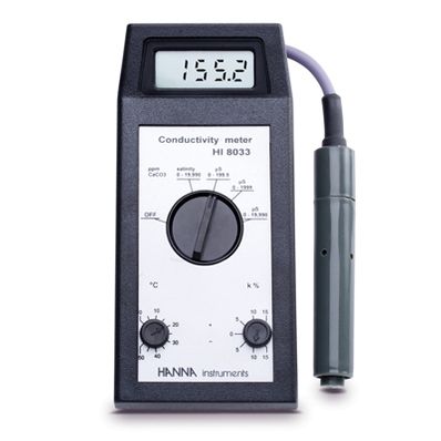 Hanna Portable S/mS/TDS Meter - HI8033