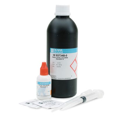 Hanna Reagent Kit for Chlorine, Free and Total HR, DPD Method (100 Tests) - HI93734-01