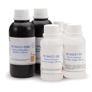 Hanna Reagents Kit for Low and High Range Alkalinity - HI84431-70 Hanna Reagents Kit for Low and High Range Alkalinity - HI84431-70