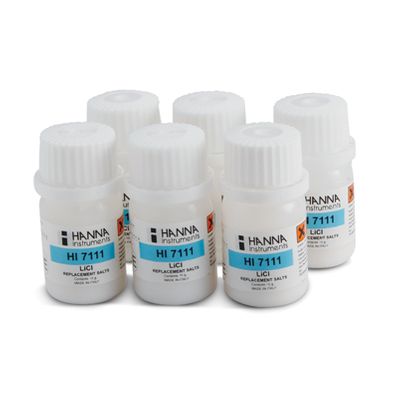 Hanna RH Calibration Salt, Low Humidity, 6 Bottles - HI7111/P