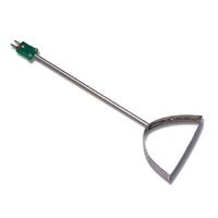 Hanna Roller Surface K Thermocouple Probe with Stainless Steel Tube - HI766PA Hanna Roller Surface K Thermocouple Probe with Stainless Steel Tube - HI766PA