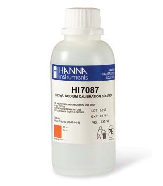 Hanna Standard Solution at 0.23 g/L Na+ - HI7087M