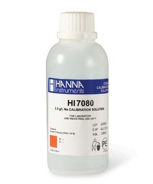 Hanna Standard Solution at 2.3 g/L Na+ - HI7080M